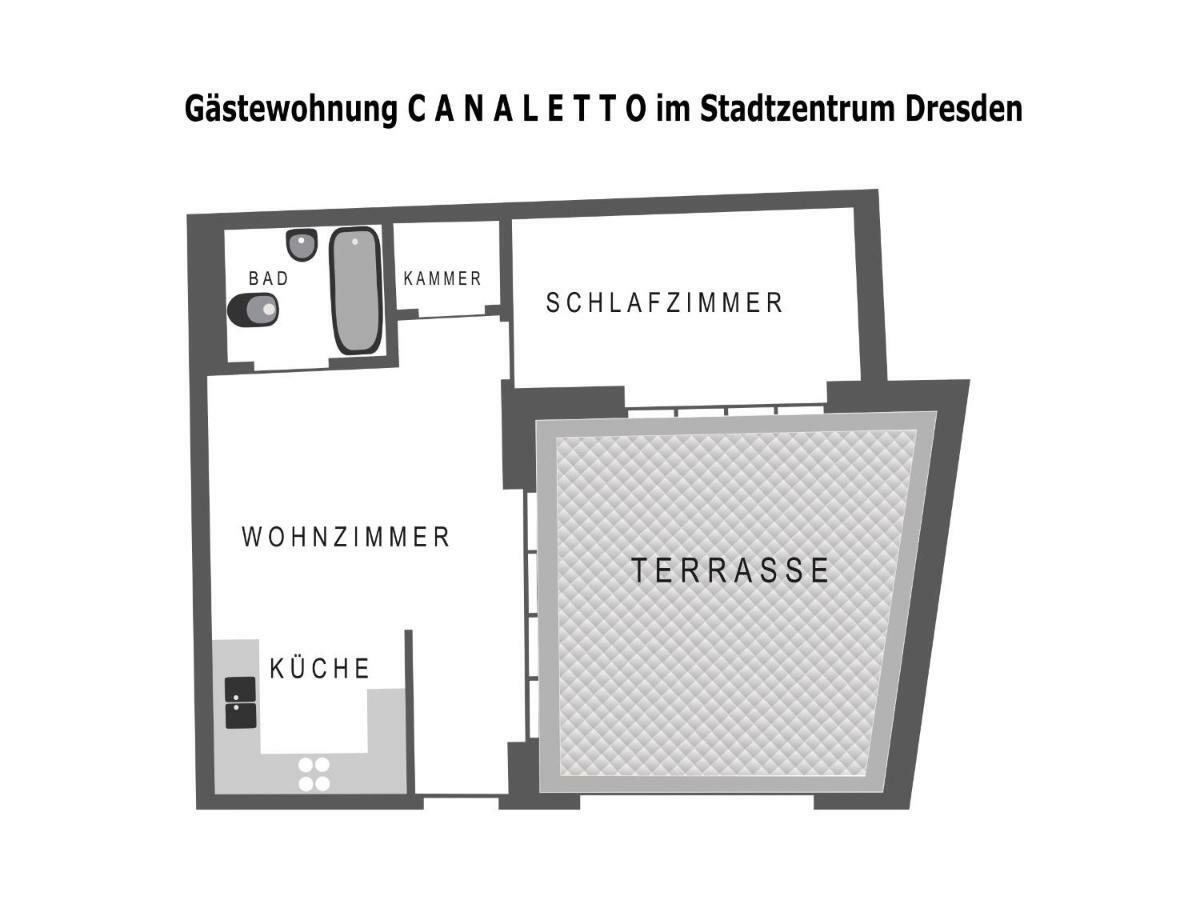 Fewo Canaletto Im Stadtzentrum Dresde Exterior foto